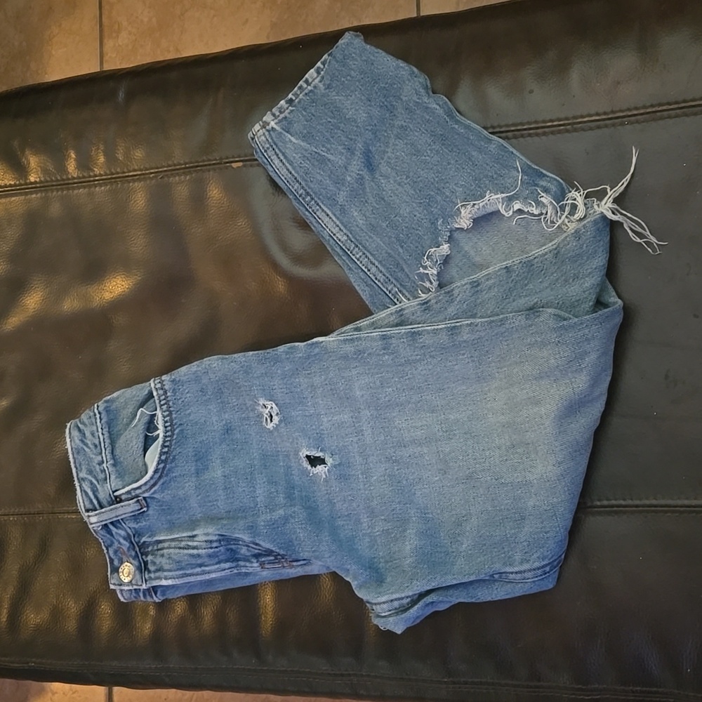 Topshop distressed jeans